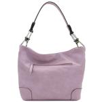 Lilac Hobo Shoulder Bag with Bold Snap Hook