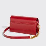 Chic Burgundy Mini Leather Crossbody Bag