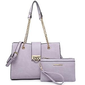 Light Purple Dasein Women’s Tote and Clutch Set