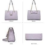Light Purple Dasein Women’s Tote and Clutch Set
