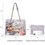 Light Purple Dasein Women’s Tote and Clutch Set