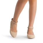 DREAM PAIRS Women’s Nude Ballet Flats with Strap