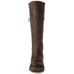 GLOBALWIN Women's Brown Knee High Riding Boots