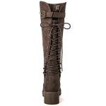 GLOBALWIN Women's Brown Knee High Riding Boots