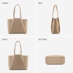 LOVEVOOK Faux Leather Laptop Tote Bag for Women