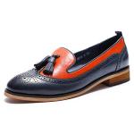 Mona Women's Leather Tassel Wingtip Loafers
