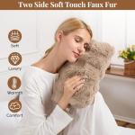 Luxury Faux Fur Electric Hand Warmer Gloves