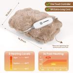 Luxury Faux Fur Electric Hand Warmer Gloves