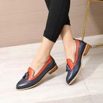 Mona Women's Leather Tassel Wingtip Loafers