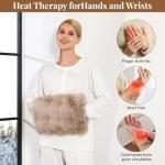 Luxury Faux Fur Electric Hand Warmer Gloves