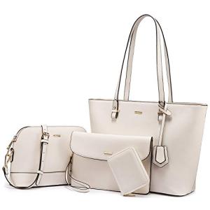4-Piece Women's Handbag Set: Shoulder, Tote, Satchel, Hobo