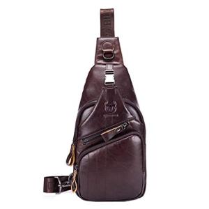 Hebetag Leather Crossbody Sling Bag for Travel