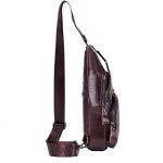 Hebetag Leather Crossbody Sling Bag for Travel