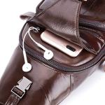 Hebetag Leather Crossbody Sling Bag for Travel