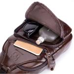 Hebetag Leather Crossbody Sling Bag for Travel