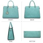 Dasein Women's Satchel Tote with Matching Clutch