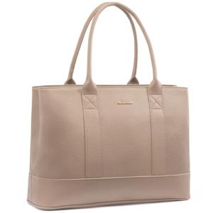Chic Waterproof Leather Laptop Tote for Women