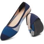 HEAWISH Women’s Blue Mesh Pointed Toe Flats