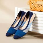 HEAWISH Women’s Blue Mesh Pointed Toe Flats