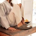 KIDMI Women's Suede Clogs with Memory Foam