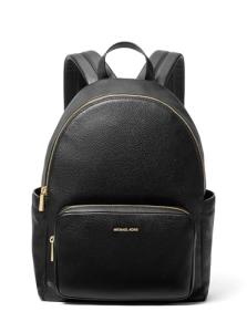 Michael Kors Tanner Large Black Backpack with Gold Accents