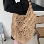 Woven Khaki Straw Tote Bag for Every Occasion