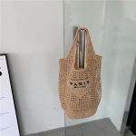 Woven Khaki Straw Tote Bag for Every Occasion
