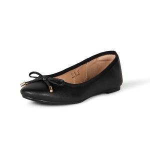 Chic Black Round Toe Ballet Flats for Women