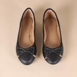 Chic Black Round Toe Ballet Flats for Women