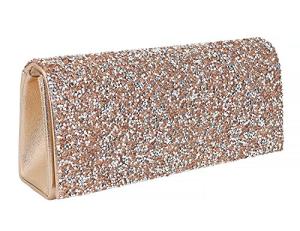 Champagne Rhinestone Evening Clutch Handbag