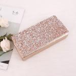 Champagne Rhinestone Evening Clutch Handbag