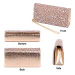 Champagne Rhinestone Evening Clutch Handbag