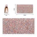 Champagne Rhinestone Evening Clutch Handbag