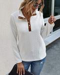 Chic Lightweight Quarter Zip Pullover for Women