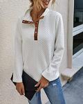 Chic Lightweight Quarter Zip Pullover for Women