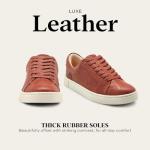 Frye Ivy Low Lace Sneakers in Cognac Leather