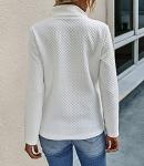 Chic Lightweight Quarter Zip Pullover for Women