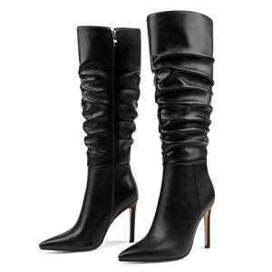 Coleter Women's Slouchy Knee High Stiletto Boots