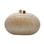 Shell-Shaped Glitter Evening Clutch Bag for Women