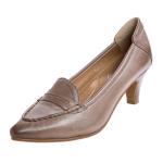 Mona Flying Women's Leather Pointed Toe Pumps