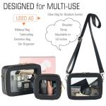 Clear Travel Makeup and Toiletry Bag Set