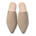 Tilocow Women's Pointed Toe Backless Flats