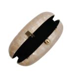 Shell-Shaped Glitter Evening Clutch Bag for Women