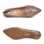 Mona Flying Women's Leather Pointed Toe Pumps