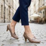 Mona Flying Women's Leather Pointed Toe Pumps