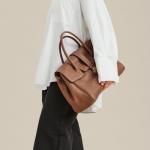 Large Vintage Leather Tote Bag for Women