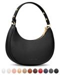 Vantamo Women's Crescent RFID Clutch Bag in Black