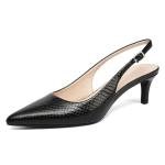 NEWBELLA Women’s Snake Print Stiletto Dress Pumps