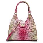 Crocodile Embossed Leather Tote Bag for Women