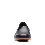 Clarks Juliet Palm Black Leather Loafers for Women